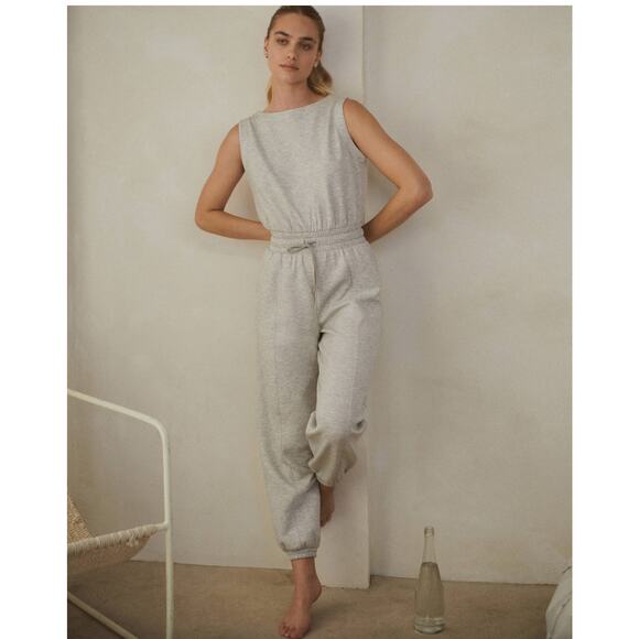 YPB neoKnit Jumpsuit Jogger Heather Gray XL NWT